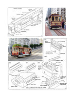 full size printed plan "o gauge" cable car san francisco's answer to their steep hill problem