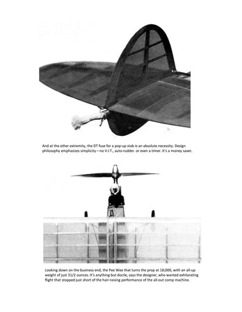 full size printed plan vintage 1980 free flight california kid zesty performance on its pee wee 02