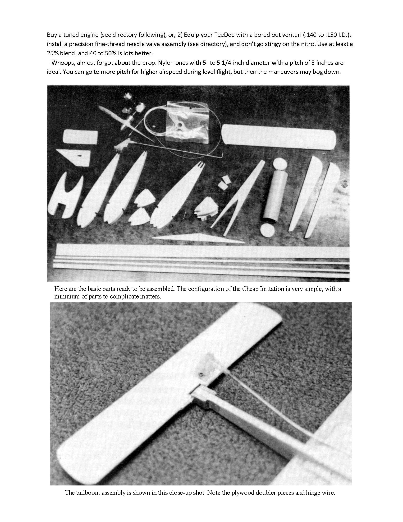 full size printed plan control line combat "cheap imitation" half a combat is loads of fun