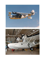 full size printed plan scale 1:36 control‑line model of navy's "dumbo" catalina pby-5