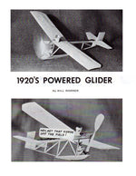 full size printed plans peanut scale 1920's powered glider ton of fun for peanuts with this simple, rugged model
