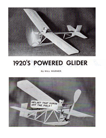 full size printed plans peanut scale 1920's powered glider ton of fun for peanuts with this simple, rugged model