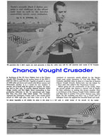 full size printed plan scale 1/16 chance vought crusader f8u  tigerjet or convert to ducted fan