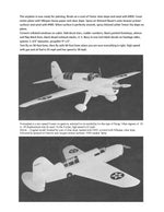 full size printed plans control line scale 1” = 1’ wingspan 38” curtiss xs03c-l