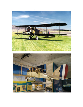 full size printed plans scale 1:12 exceptional control‑line model de havilland 4