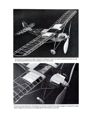 full size printed plans de havilland "hawk moth” scale 1:12 (1”=1ft)  wingspan 44”  power rubber