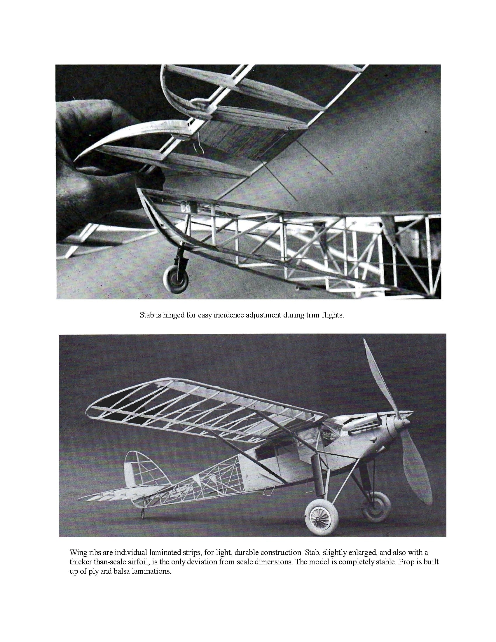 full size printed plans de havilland "hawk moth” scale 1:12 (1”=1ft)  wingspan 44”  power rubber