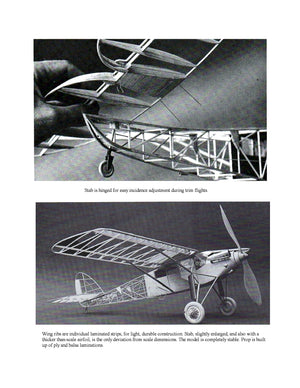 full size printed plans de havilland "hawk moth” scale 1:12 (1”=1ft)  wingspan 44”  power rubber