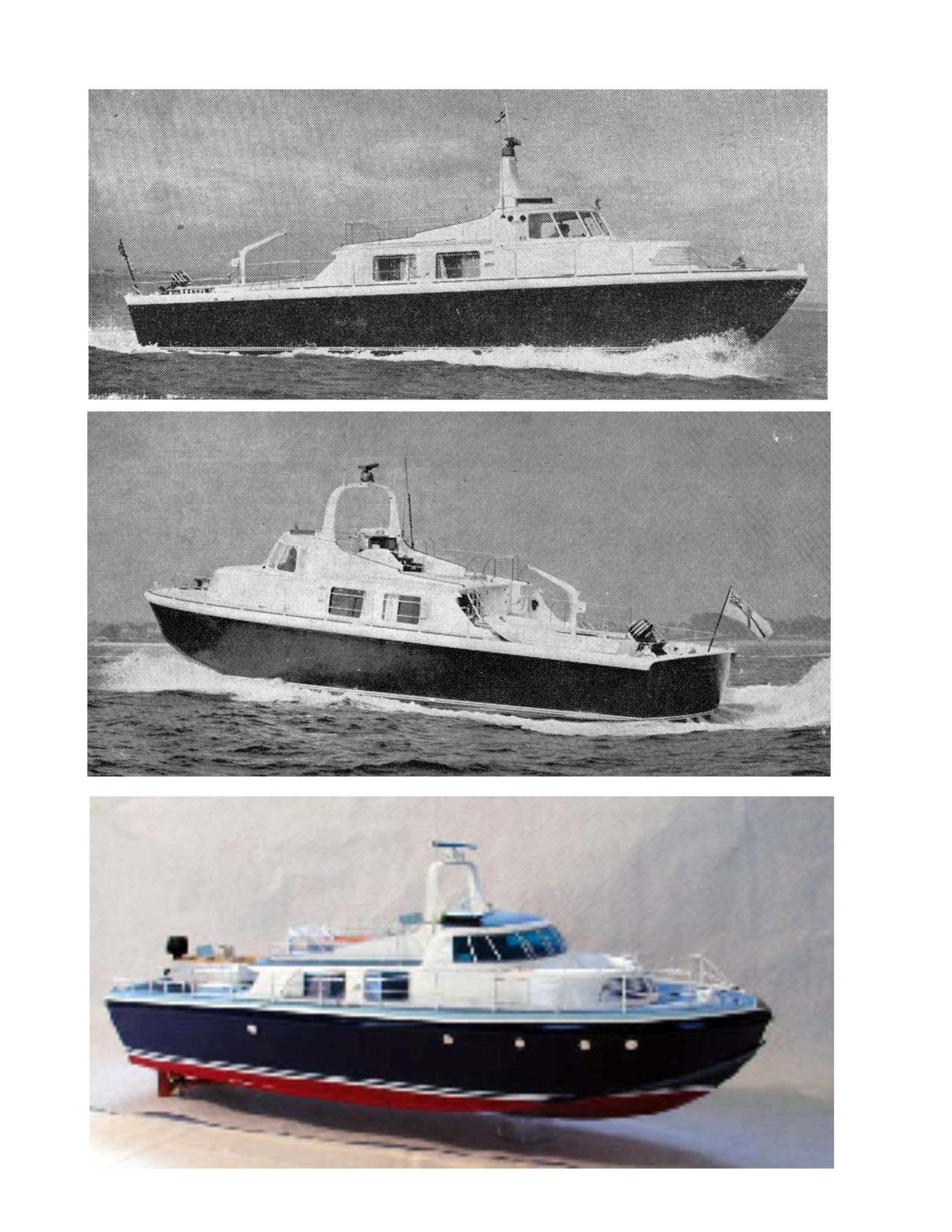 full size printed plan scale 1:24  l 30 vosper deep sea motor yacht dimarcha