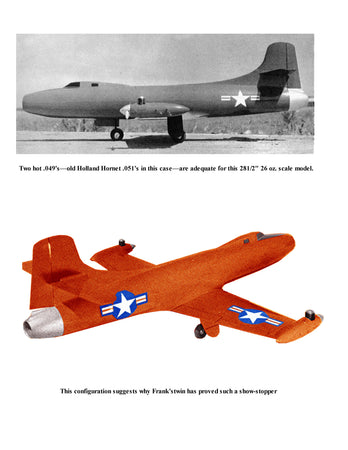 full size printed plans scale 1:12 control line douglas skystreak construction is conventional