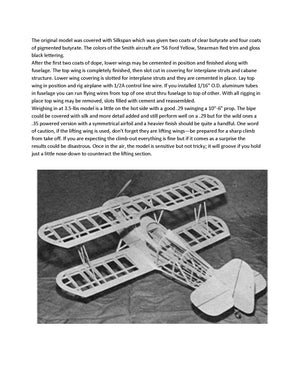 full size printed plans  scale 1:6  control line dsa (darn small airplane) dsa will stunt as good as many models