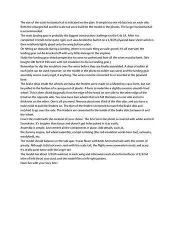 full size printed miama-rule peanut plans erla 5a (no longer ama legal)