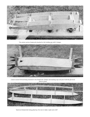 full size printed plan 3.5cc (.21) outboard length 26” tunnel hull excaliber ii for radio control