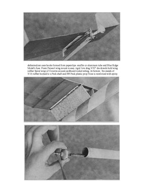full size printed model freeflight airplane plan & build notes for ez p 30