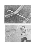 full size printed model freeflight airplane plan & build notes for ez p 30