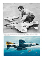 full size printed f 4 phantom plans vintage 1970  radio or control line dyna-jet or  ducted fan
