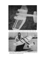 full size printed plans  vintage 1964 control line stunt 2-.35 f5f-1 "skyrocket" scale thriller