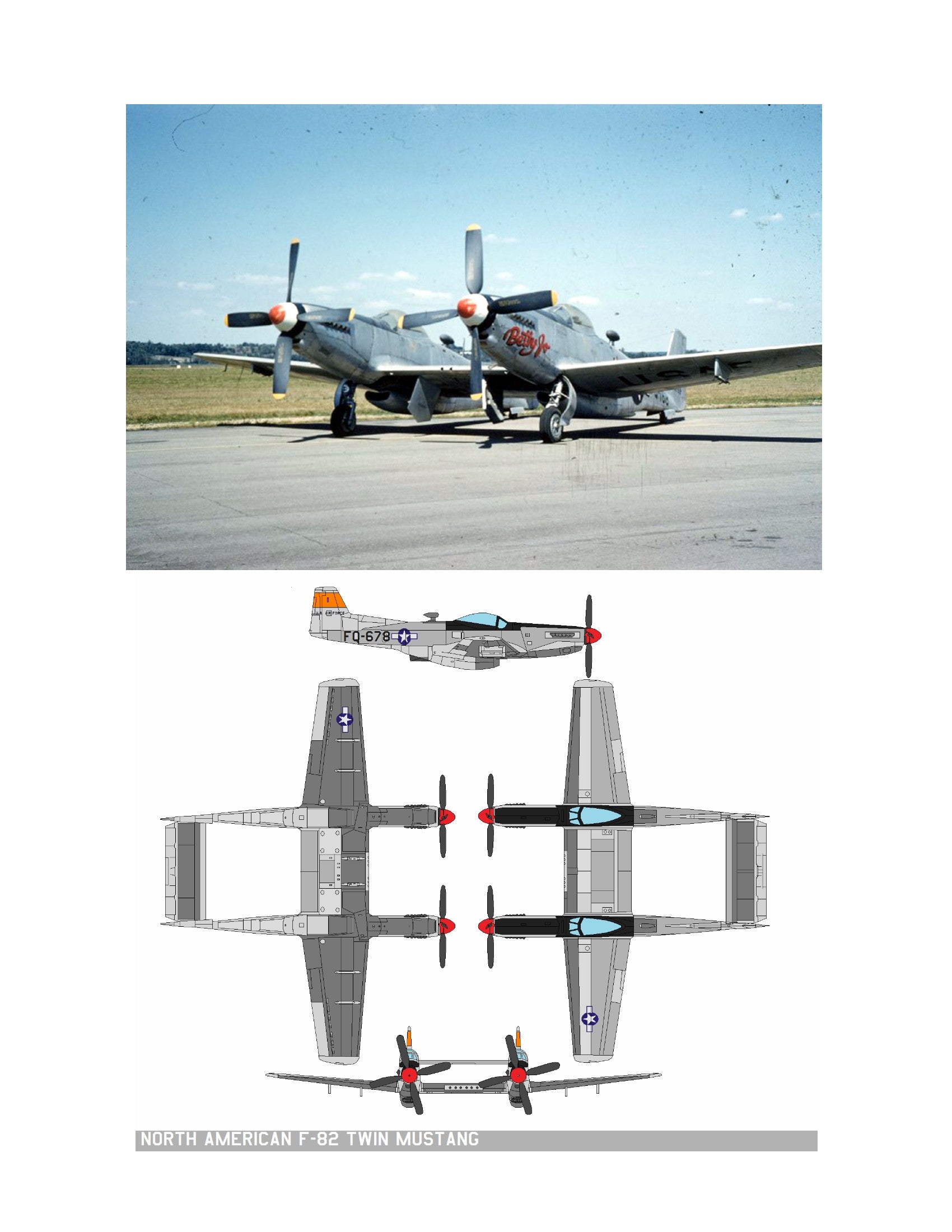 full size printed plans scale 1:16  control line f 82 twin mustang good twin engine model