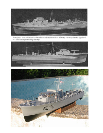 full size printed plans to build a scale 1/2 = 1ft  (1/24) lo.a. 55"  fairmile  type chine boat