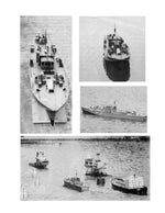 model boat full size printed plans 1:32 scale 43" fairmile d rescue ship for radio control