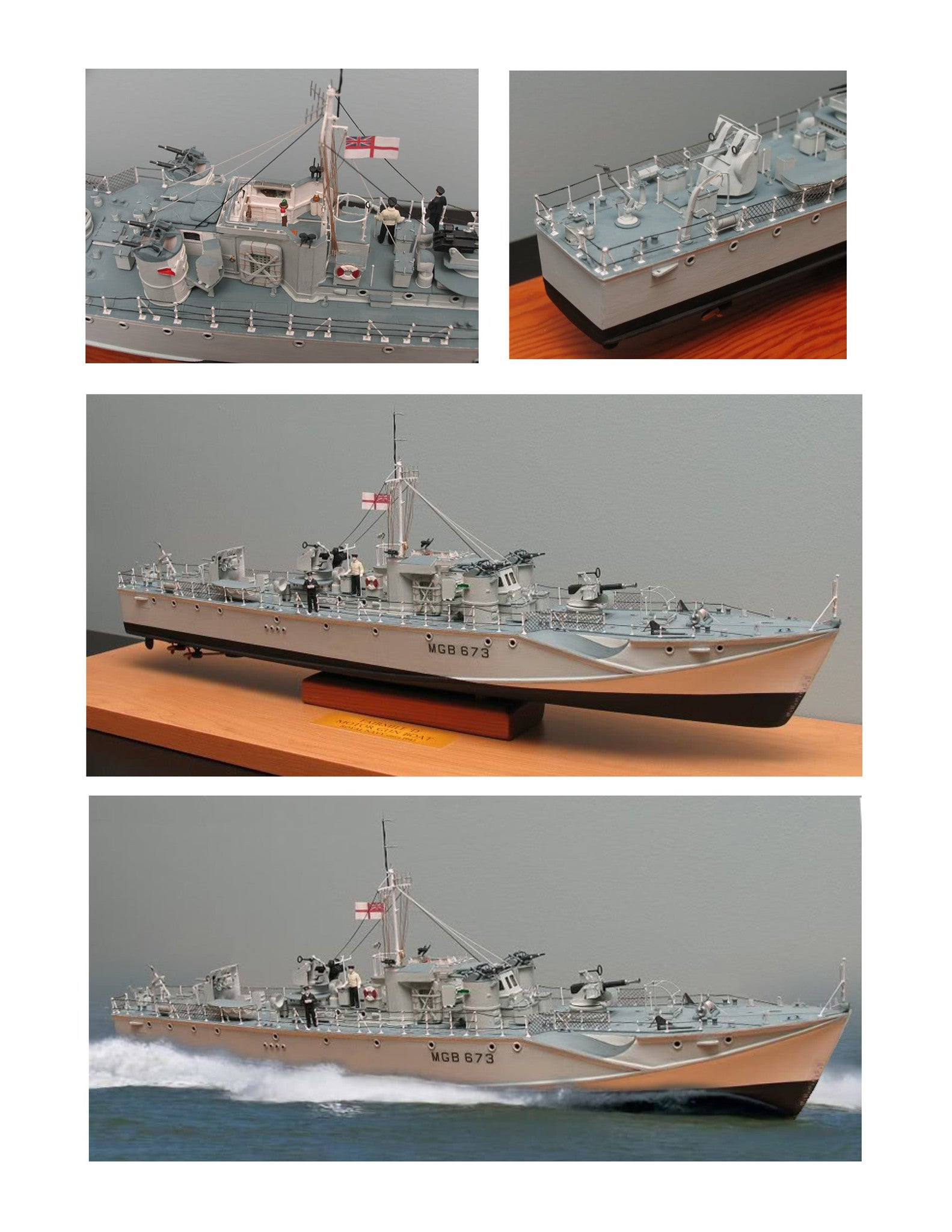 model boat full size printed plans 1:32 scale 43" fairmile d rescue ship for radio control