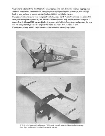 full size printed plans vintaage 1982 "fred" unorthodox construction sequences are described