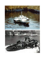 full size printed plan scale 1:48 director class paddle tug suitable for radio control