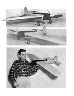 full size plans vintage 1960 control line stunt gray ghost capable of winning contests