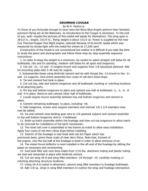 full size printed plan free flight  1/2 a ducted fan  "grumman cougar" or try newer electric ducted fans