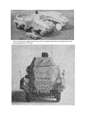 full size printed plan scale 1:24 german sd kfz 231 8-rad armoured car no materials. plan only