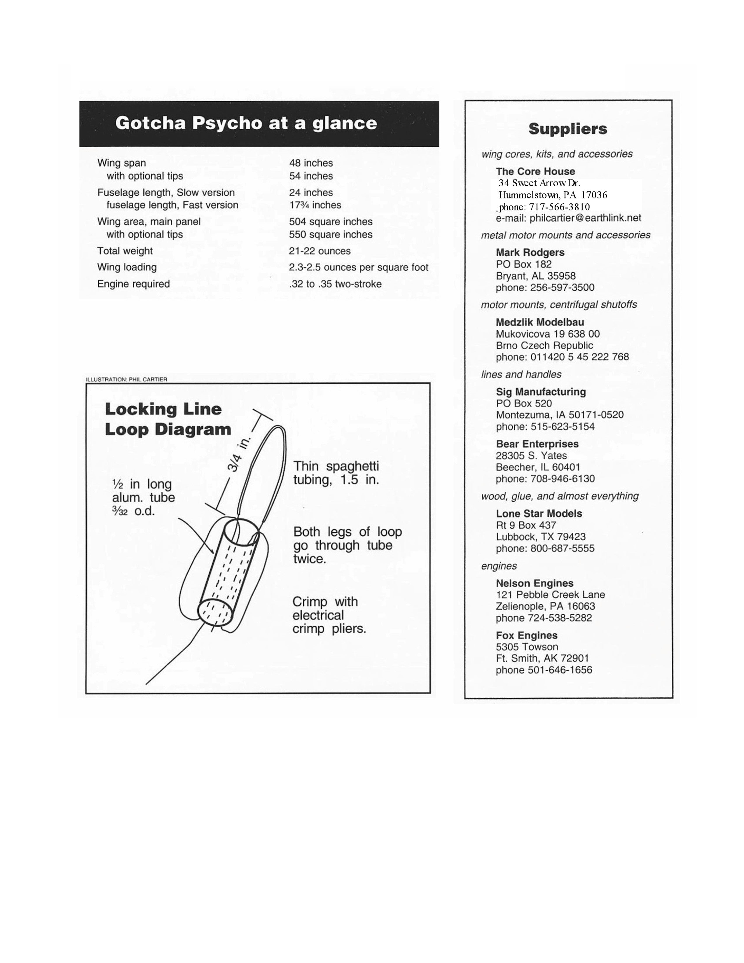 full size printed plan vintage 1999 control line combat fast or slow "gotcha psycho"  lots of state‑of‑the art features