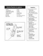 full size printed plan vintage 1999 control line combat fast or slow "gotcha psycho"  lots of state‑of‑the art features