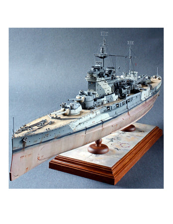 full size printed plans  scale 1:192 battleship  l 40" suitable for radio control