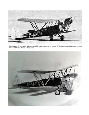 full size printed plans scale 1/32 "handley page 39 gugnunc" all sheet construction and rubber power