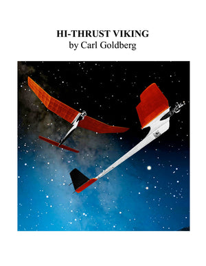 full size printed plan 1/2a ff viking by carl goldberg  easy to trim out