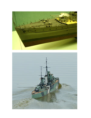 full size printed model boat plan 1:144 scale leander-class frigate boat