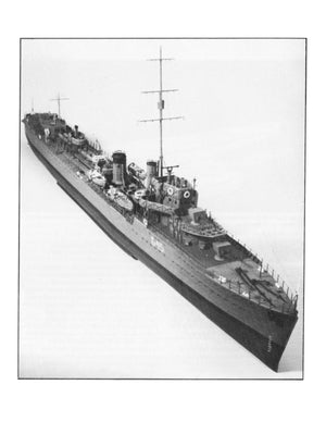full size printed plans scale 3/16 in to 1ft. v&w destroyers length 58" suitable for radio control