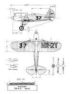 full size printed plans peanut scale howard's  dga-3 'pete' a golden age racer
