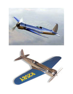 full size printed plans scale 1 ¾” =1ft  control line hughes h-1 racer is a joy to fly.