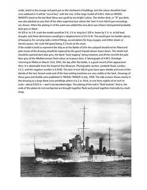 full size printed drawings scale 1/96 arethusa-class light cruiser h.m.s. penelope l 63" suitable for radio control