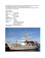 full size printed plans sea rescue hagbart waage scale 1:30  length 30" suitable for radio control