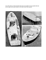 full size printed plans vintage 1964 harbour launch a neat little garvey - style  near scale model