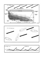 full size printed plans with building article miniature sailing boat