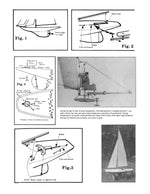 full size printed plans 36r yacht for vane or radio control, l36" 49 page building article
