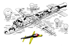 full size printed plan control line jet speed  vintage 1953 hot canay national jet speed record job