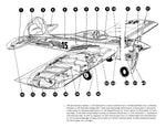 full size plans vintage 1955 control line stunt  jamboree precision aerobatic ace