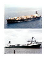 full size printed plans scale 1:192 container ship jervis bay l 46" suitable for radio control
