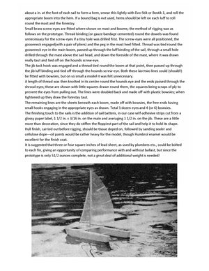 full size printed plans catamaran kitamarn l 28" sail boat