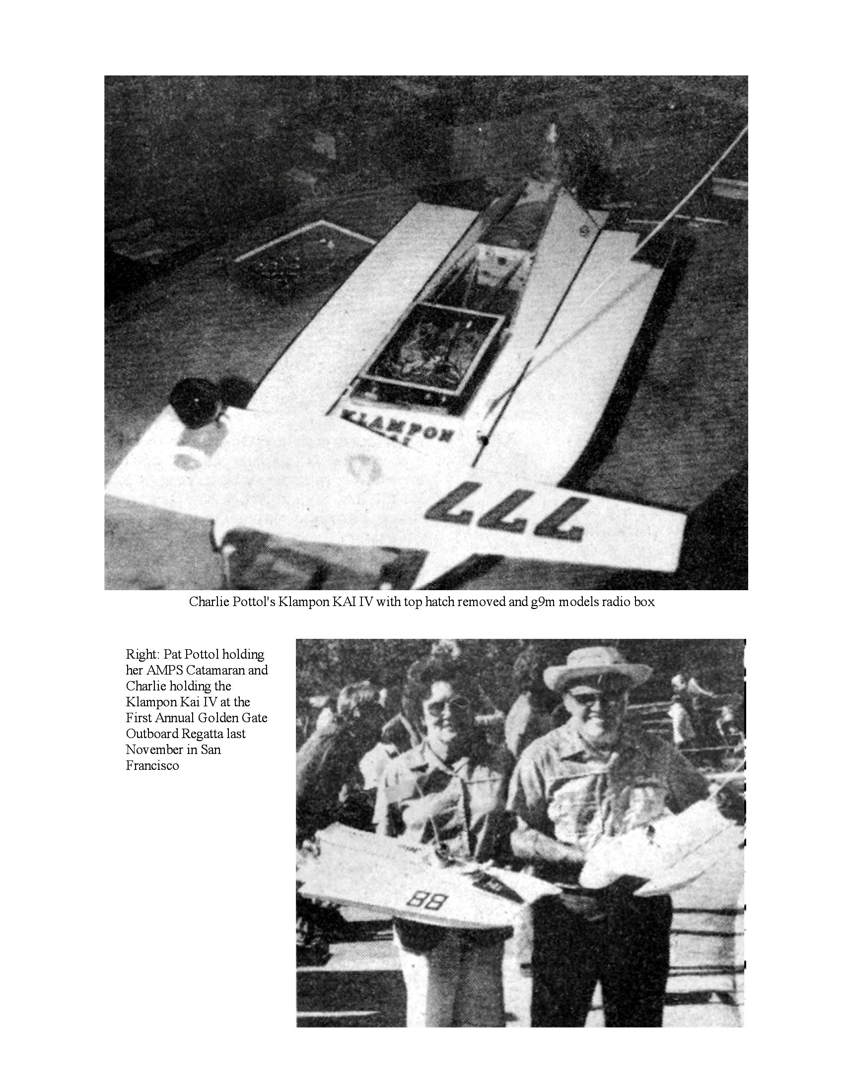 full size plans-.35 outboard raceing boat l28" klampon kai iv for radio control