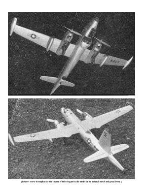 full size printed plans scale 1:32  control line lockheed p2v-7 neptune